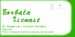 borbala kienast business card